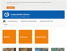 Tablet Screenshot of lebenshilfe-erfurt.de